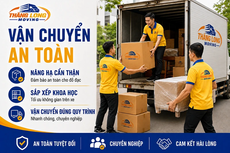 Bước 3 - Vận chuyển an toàn