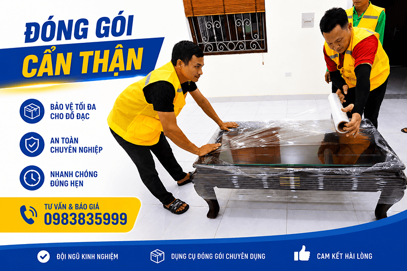 Đóng gói vận chuyển cẩn thận