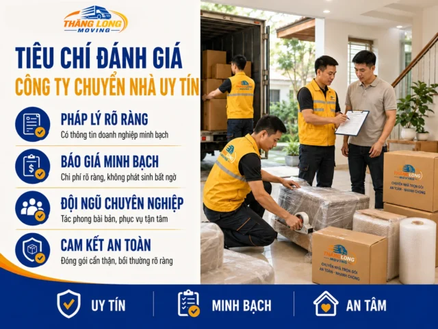 Tiêu chí đánh giá công ty chuyển văn phòng trọn gói uy tín